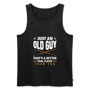 Billard Billard Spieler Geschenk - Männer Premium Bio Tank Top - Schwarz - Vorne - AI Model Male 178 light (178cm)