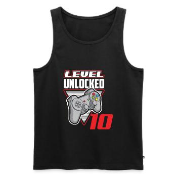 10. Geburtstag Jungen Geburtstag Gamer Gaming - Männer Premium Bio Tank Top - Schwarz - Vorne - Michal (187cm)