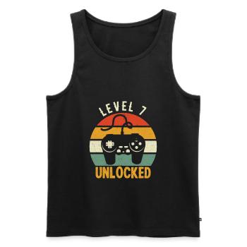 7. Geburtstag Jungen Geburtstag Gamer Gaming - Männer Premium Bio Tank Top - Schwarz - Vorne - Michal (187cm)