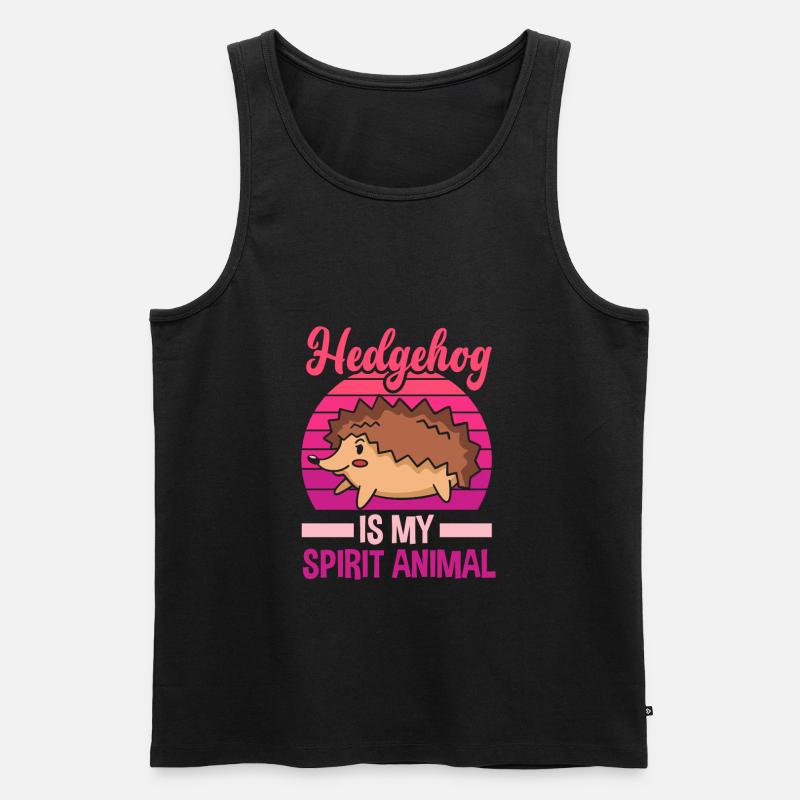 Igel Igel Igel - Männer Premium Bio Tank Top - Schwarz