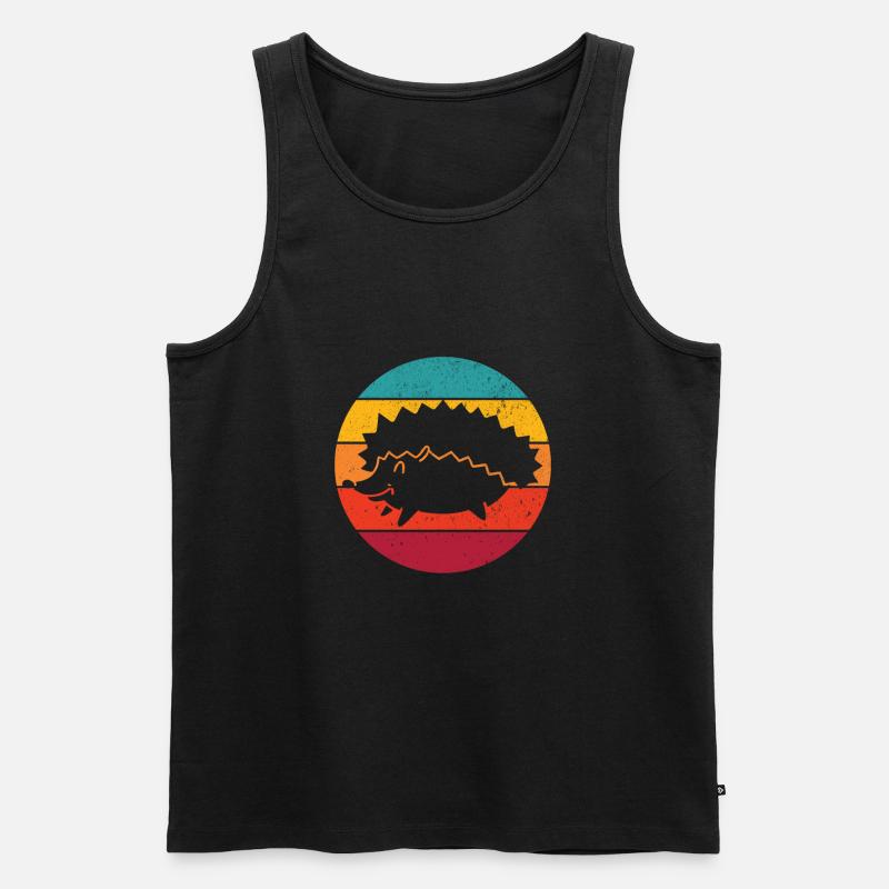 Igel Igel Igel - Männer Premium Bio Tank Top - Schwarz