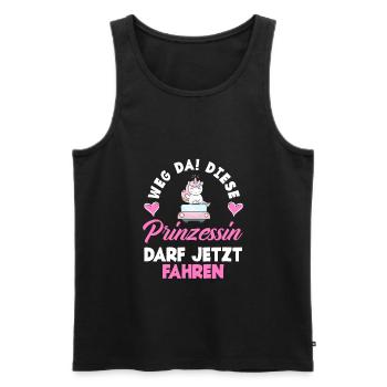 Diese Prinzessin Darf Jetzt Fahren Führerschein - Männer Premium Bio Tank Top - Schwarz - Vorne - Michal (187cm)