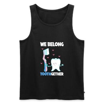 Dentist Dental Assistant Dental Assistant Gift - Men's Premium Organic Tank Top - black - Front - AI Model Male 178 light (178cm)