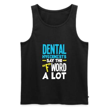 Dentiste Assistant dentaire Assistant dentaire Cadeau - Débardeur bio Premium Homme - noir - Devant - Michal (187cm)