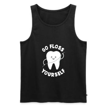 Dentist Dental Assistant Dental Assistant Gift - Men's Premium Organic Tank Top - black - Front - AI Model Male 178 light (178cm)