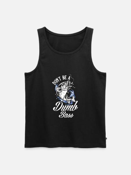 Fun Fishing Angler Fisherman Gift - Men's Premium Organic Tank Top - black