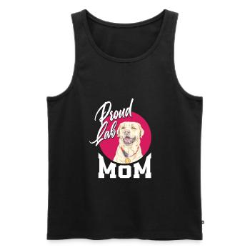 Fière Maman Labrador - Débardeur bio Premium Homme - noir - Devant - Michal (187cm)