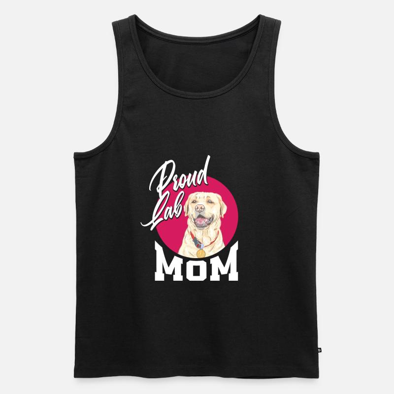 Stolze Labrador Mama - Männer Premium Bio Tank Top - Schwarz