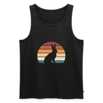 Rabbit Rabbit Pet Rabbit Mama Gift - Men's Premium Organic Tank Top - black - Front - AI Model Male 178 light (178cm)