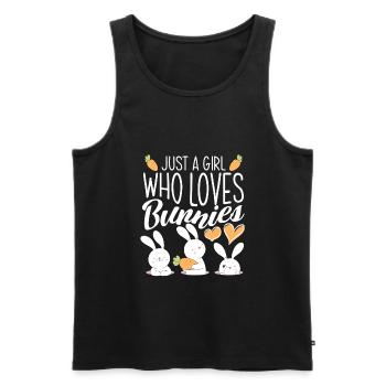 Rabbit Rabbit Pet Rabbit Mama Gift - Men's Premium Organic Tank Top - black - Front - AI Model Male 178 light (178cm)