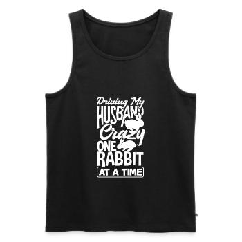 Rabbit Rabbit Pet Rabbit Mama Gift - Men's Premium Organic Tank Top - black - Front - AI Model Male 178 light (178cm)