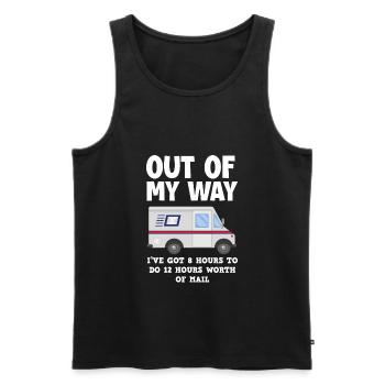Lustige Briefzusteller Briefträger Post Geschenke - Männer Premium Bio Tank Top - Schwarz - Vorne - Michal (187cm)