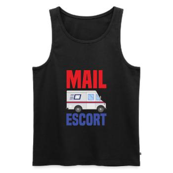 Lustige Briefzusteller Briefträger Post Geschenke - Männer Premium Bio Tank Top - Schwarz - Vorne - Michal (187cm)