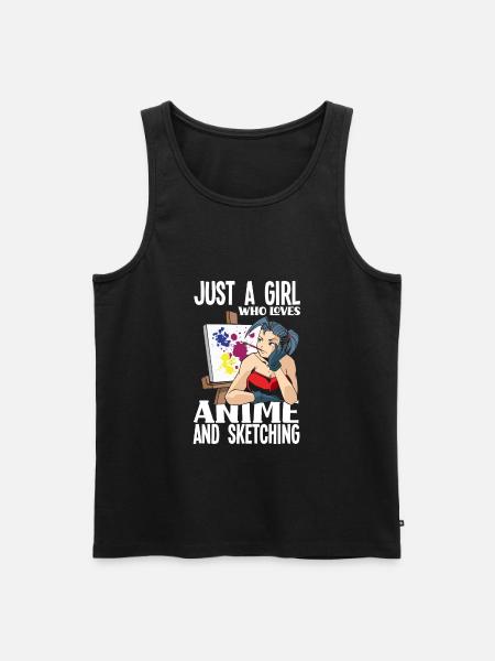 Funny Anime Gift - Men's Premium Organic Tank Top - black