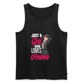 Funny Anime Gift - Men's Premium Organic Tank Top - black - Front - AI Model Male 178 light (178cm)