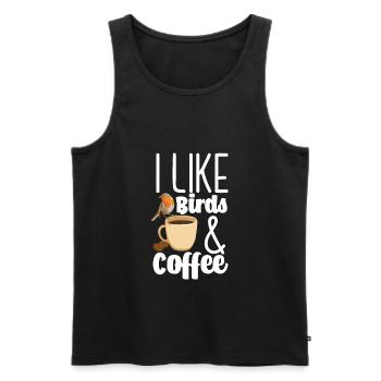 Vogel Liebhaber Vögel Vogelbeobachter Geschenk - Männer Premium Bio Tank Top - Schwarz - Vorne - Michal (187cm)
