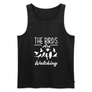 Vogel Liebhaber Vögel Vogelbeobachter Geschenk - Männer Premium Bio Tank Top - Schwarz - Vorne - Michal (187cm)