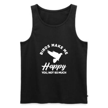 Vogel Liebhaber Vögel Vogelbeobachter Geschenk - Männer Premium Bio Tank Top - Schwarz - Vorne - Michal (187cm)