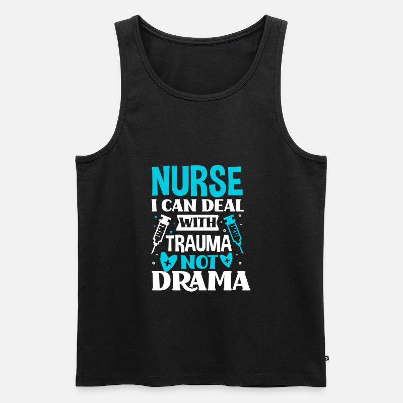 Krankenschwester Pfleger Krankenpfleger - Männer Premium Bio Tank Top - Schwarz