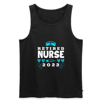 Infirmière Infirmière Pension d’infirmière - Débardeur bio Premium Homme - noir - Devant - Michal (187cm)
