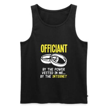 Standesbeamter Standesbeamtin Hochzeit - Männer Premium Bio Tank Top - Schwarz - Vorne - Michal (187cm)