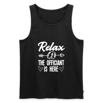 Standesbeamter Standesbeamtin Hochzeit - Männer Premium Bio Tank Top - Schwarz - Vorne - Michal (187cm)