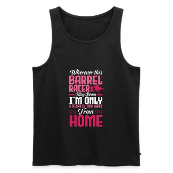 Lustige Pferderennen Pferderennen Geschenkidee - Männer Premium Bio Tank Top - Schwarz - Vorne - AI Model Male 178 light (178cm)