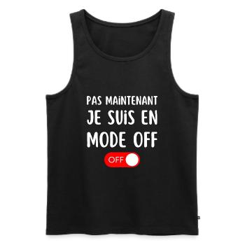 mode off cadeau homme humour - Débardeur bio Premium Homme - noir - Devant - Michal (187cm)