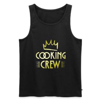 Cooking Crew - Männer Premium Bio Tank Top - Schwarz - Vorne - Michal (187cm)