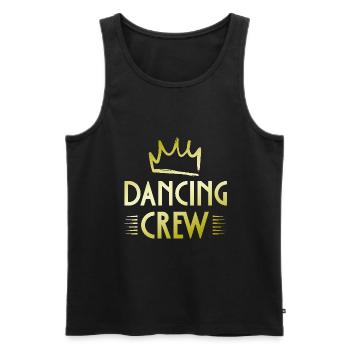 Dancing Crew - Männer Premium Bio Tank Top - Schwarz - Vorne - AI Model Male 178 light (178cm)