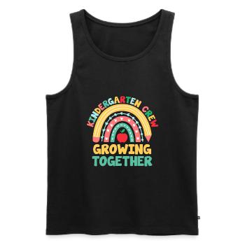 Kindergarten-Crew wächst zusammen Schullehrerin - Männer Premium Bio Tank Top - Schwarz - Vorne - Michal (187cm)