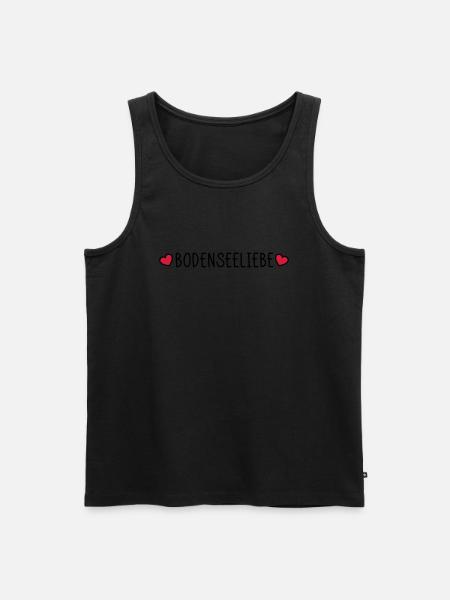 Lake Constance love - Men's Premium Organic Tank Top - black