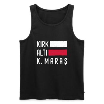 Maras 46 Türkei Turkiye Geschenk Urlaub TR Türk - Männer Premium Bio Tank Top - Schwarz - Vorne - AI Model Male 178 light (178cm)
