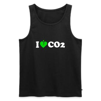 I love co2 - Männer Premium Bio Tank Top - Schwarz - Vorne - AI Model Male 178 light (178cm)