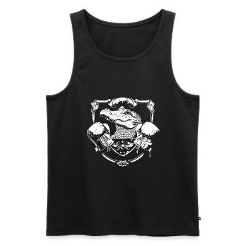 Alligator Boxer Boxing MMA - Men's Premium Organic Tank Top - black - Front - AI Model Male 178 light (178cm)