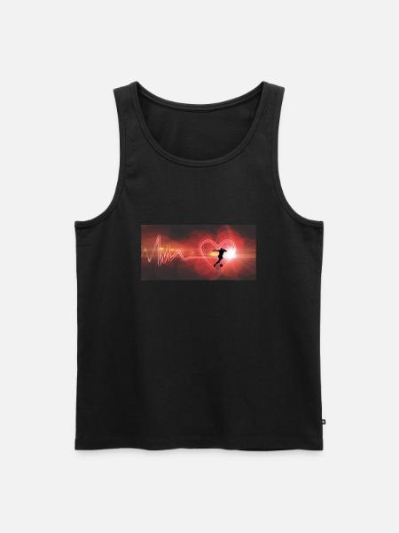 Fussball liebe - Männer Premium Bio Tank Top - Schwarz