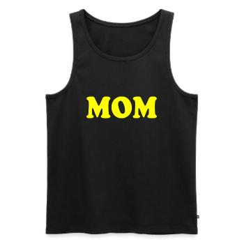 Mom - Männer Premium Bio Tank Top - Schwarz - Vorne - AI Model Male 178 light (178cm)
