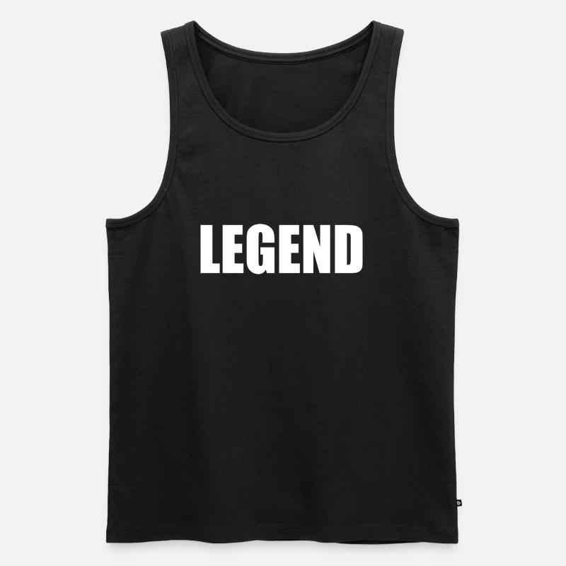 Legend - Männer Premium Bio Tank Top - Schwarz