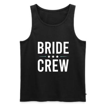 Bride Crew - Men's Premium Organic Tank Top - black - Front - AI Model Male 178 light (178cm)
