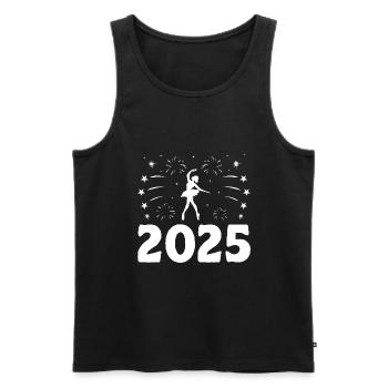 New Year Theme For Dancing Dancer Choreography - Men's Premium Organic Tank Top - black - Front - AI Model Male 178 light (178cm)