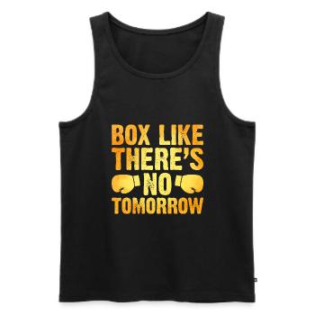 Box Like There’s No Tomorrow Boxer Sports Athlete - Débardeur bio Premium Homme - noir - Devant - AI Model Male 178 light (178cm)