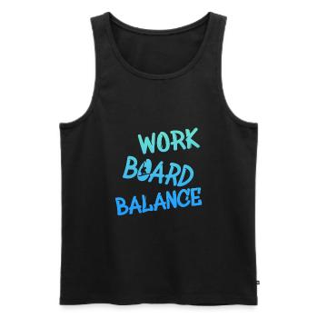 snowboarding - Männer Premium Bio Tank Top - Schwarz - Vorne - Michal (187cm)