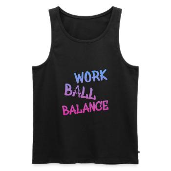 Basketball, Streetball - Männer Premium Bio Tank Top - Schwarz - Vorne - Michal (187cm)