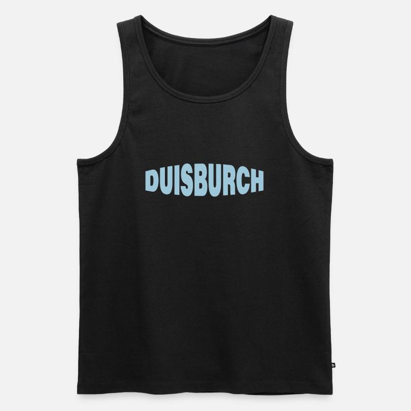 DUISBURCH - Männer Premium Bio Tank Top - Schwarz