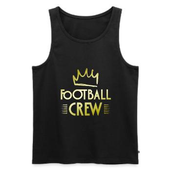 Équipe de football - Débardeur bio Premium Homme - noir - Devant - Michal (187cm)