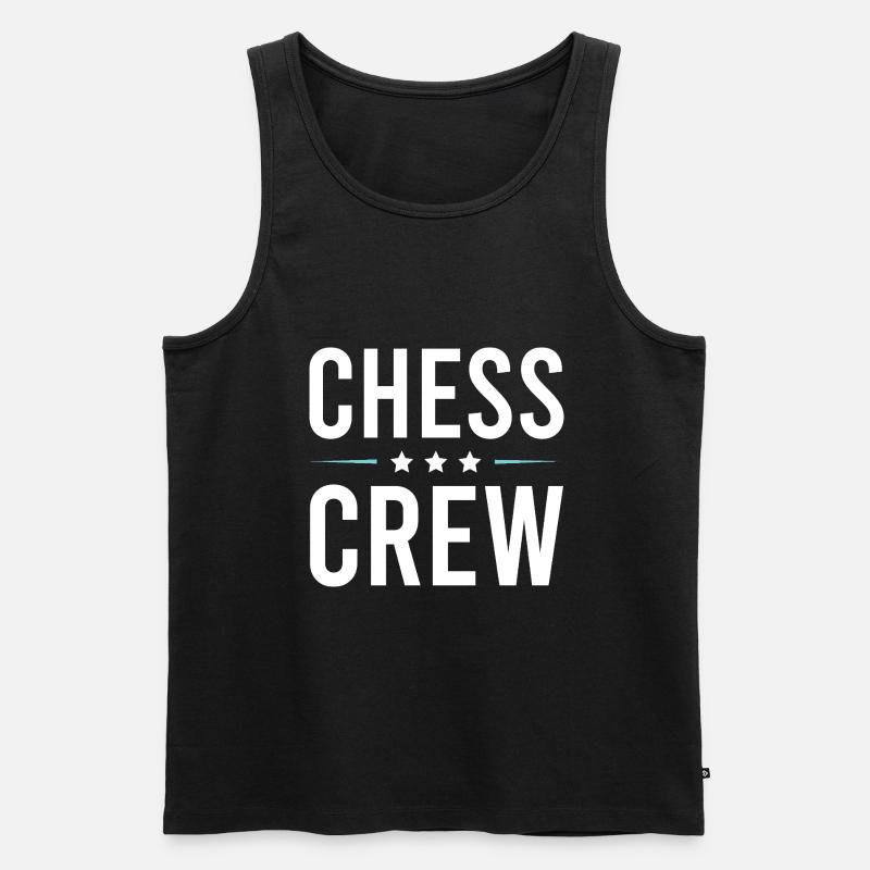 Chess Crew - Männer Premium Bio Tank Top - Schwarz