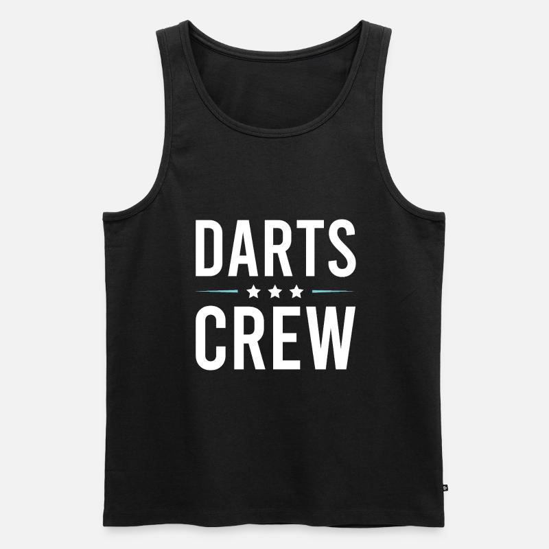 Darts Crew - Männer Premium Bio Tank Top - Schwarz