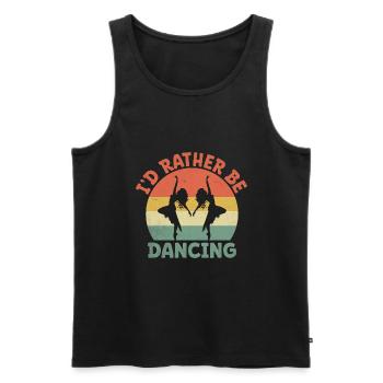Je préfère danser pour danser - Débardeur bio Premium Homme - noir - Devant - Michal (187cm)