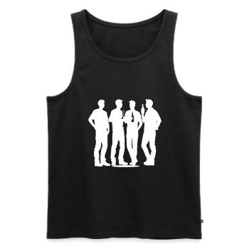 Junggesellen Party Gruppe Urlaub Jga - Männer Premium Bio Tank Top - Schwarz - Vorne - Michal (187cm)
