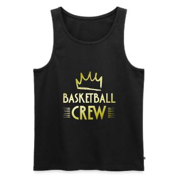 Équipe de basket-ball - Débardeur bio Premium Homme - noir - Devant - Michal (187cm)